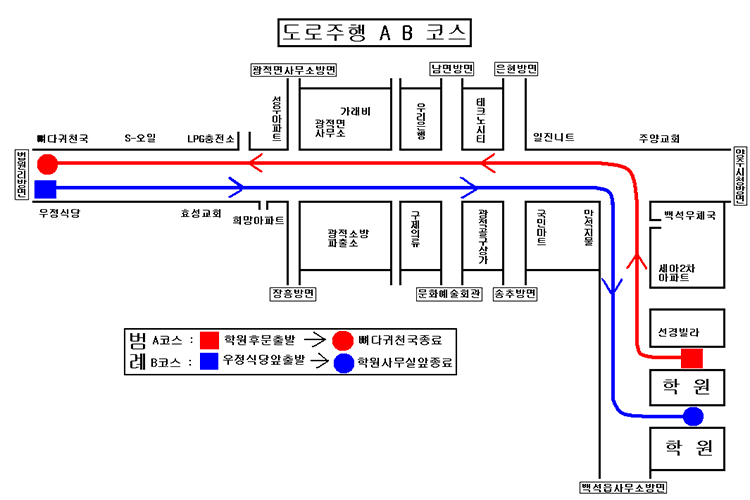 도로주행A/B코스